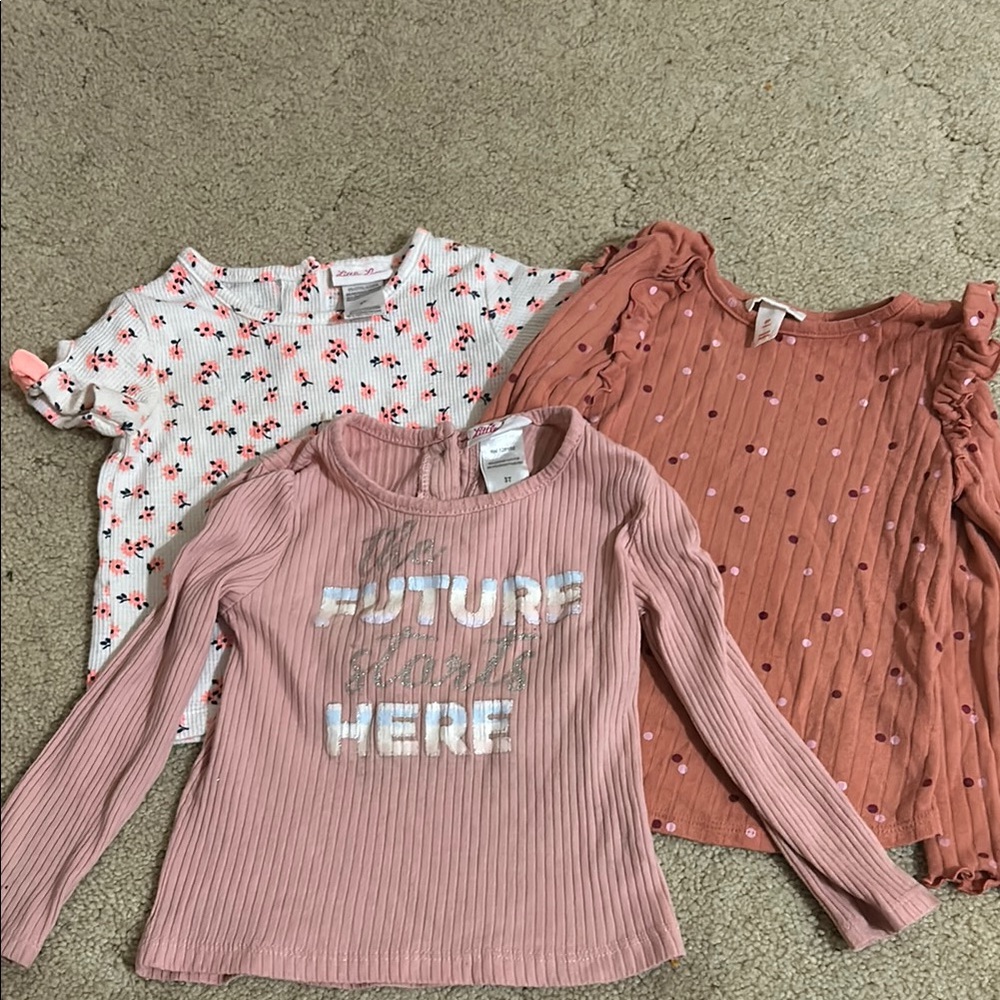 Pink Long Sleeve Kids Top
